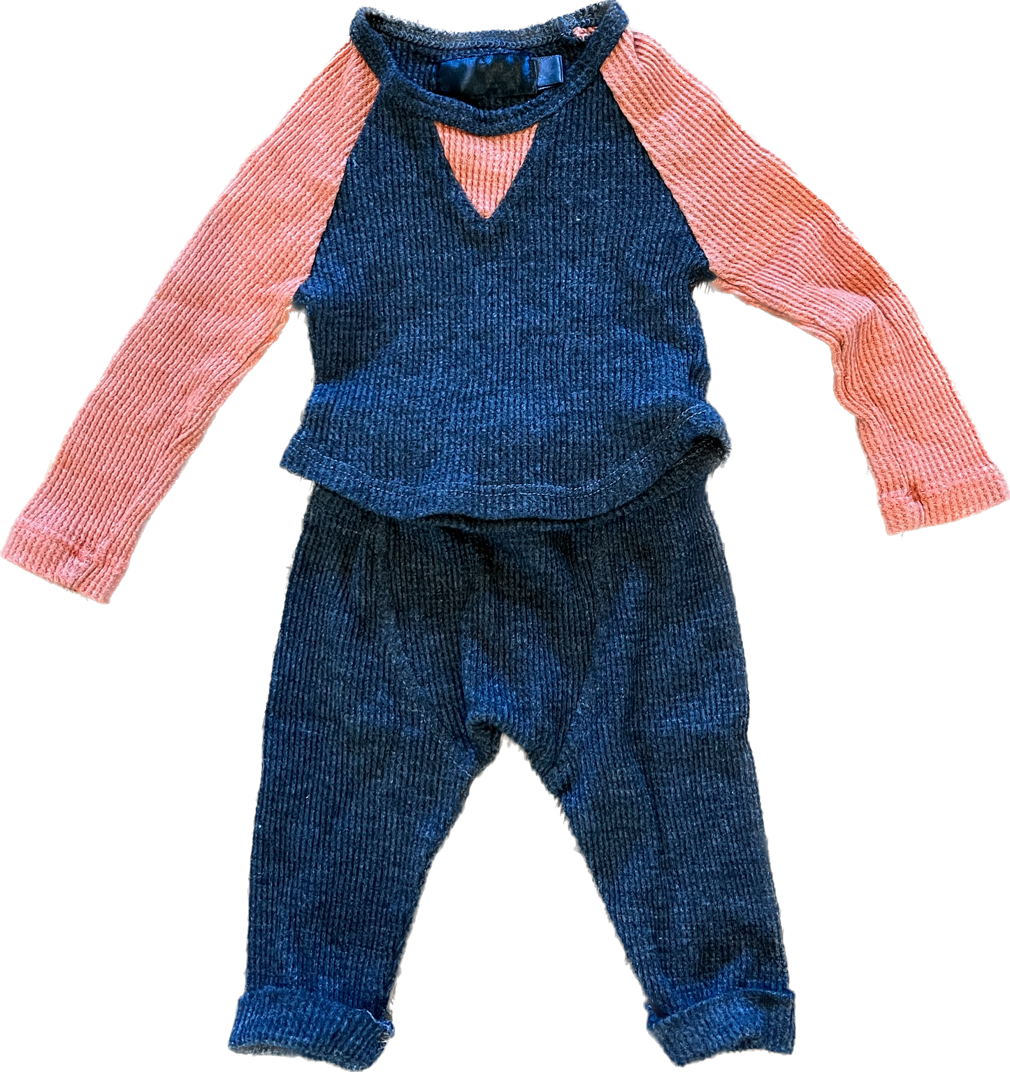 0-3mon - Troy James waffle knit outfit