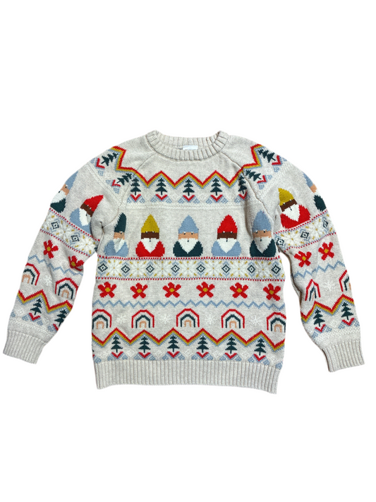 6-7 Hanna Andersson gnome knit sweater