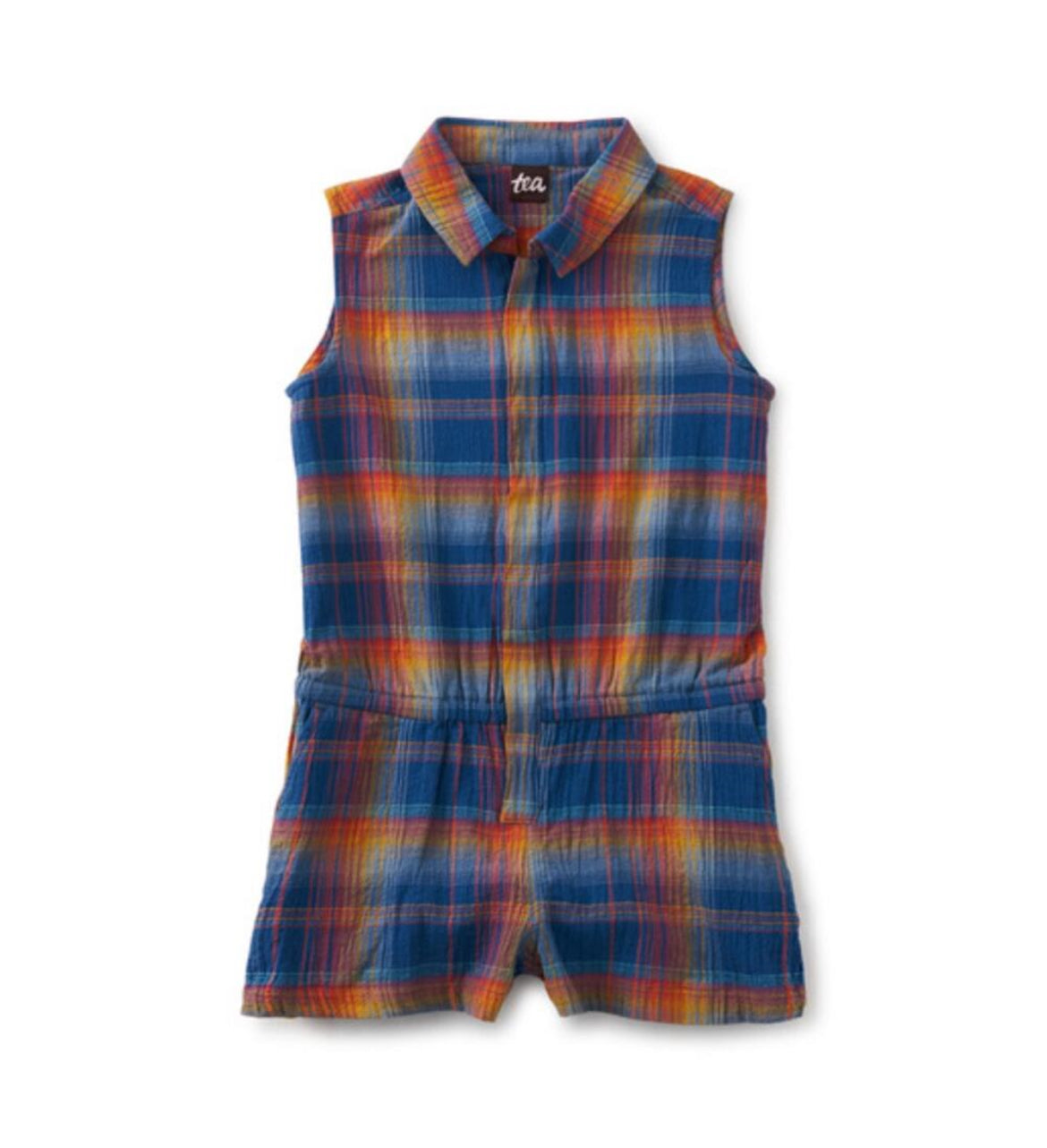 10 - tea madras plaid romper