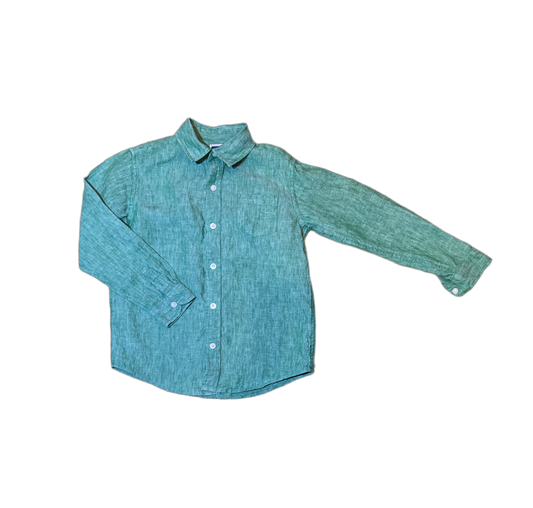 6 - Janie and Jack - Green Polo