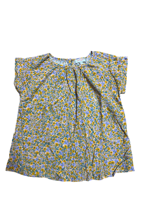 7-8 Cat & Jack flowered blouse