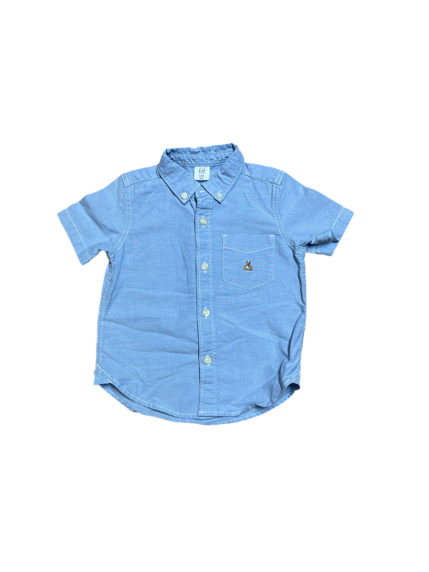 2T Baby Gap blue button up