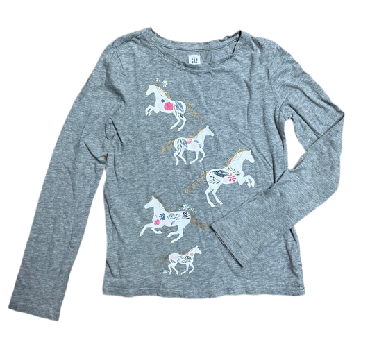 10-12 Gap kids long sleeve unicorn t-shirt