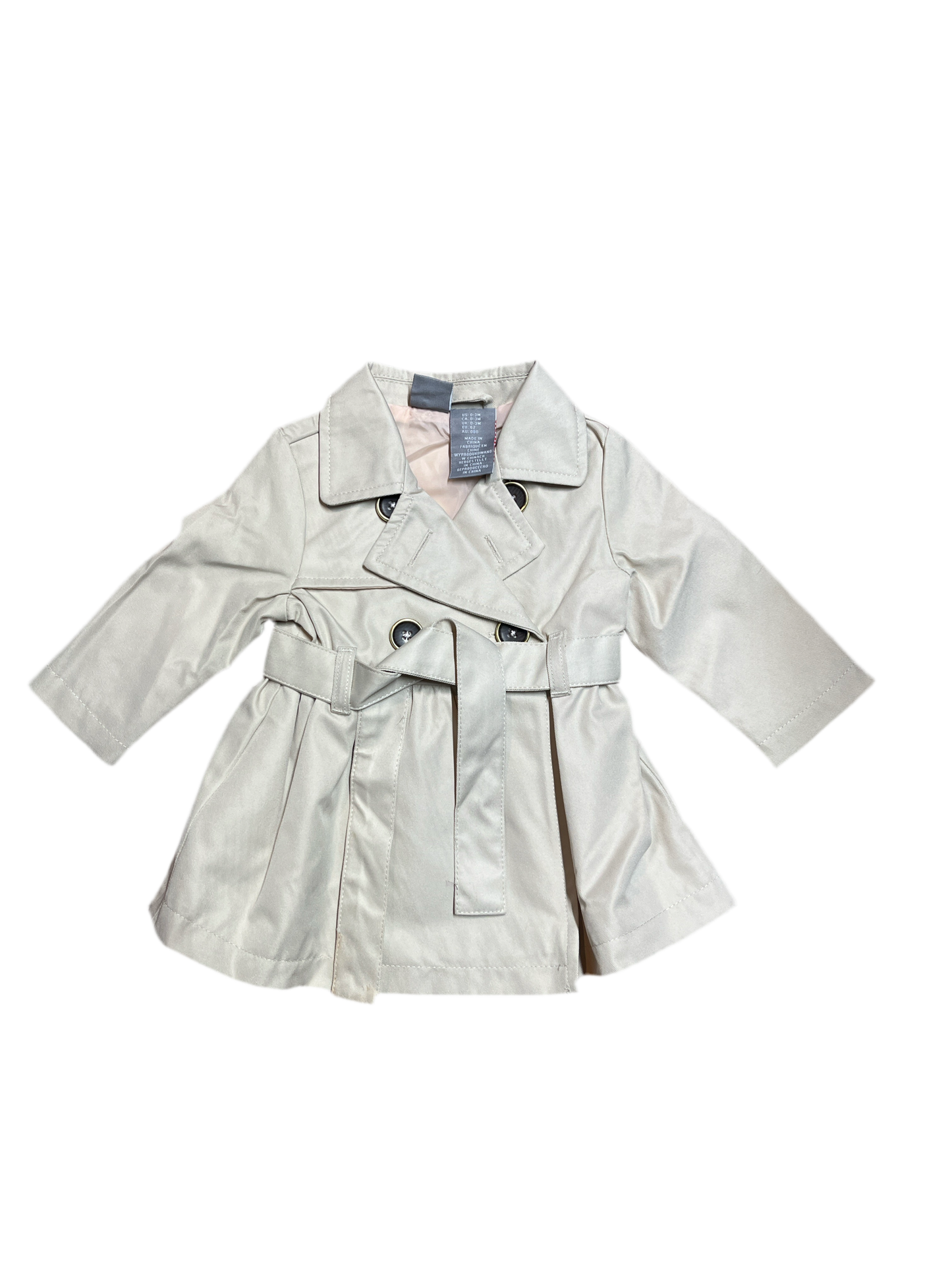 0-3 m.- Tahari trench coat