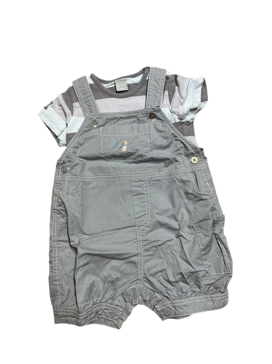 3 Peter Rabbit overalls with t-shirt