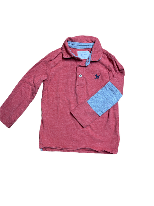 5-6 Mini Boden long sleeve polo