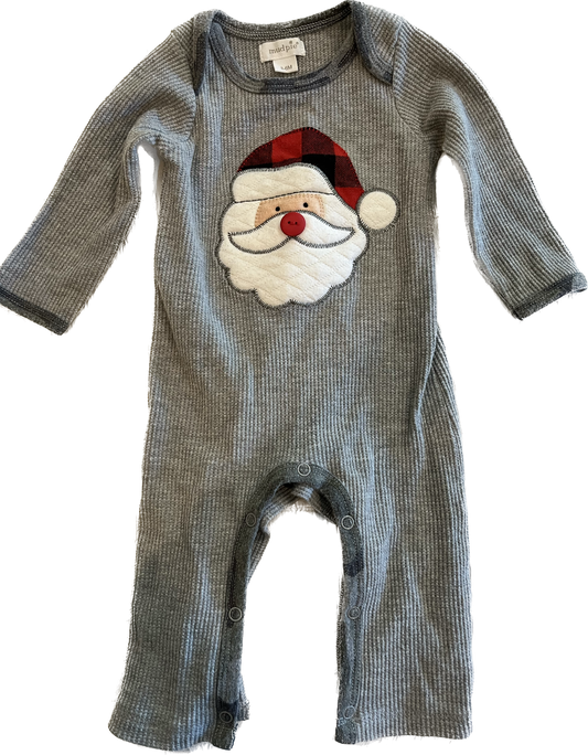 3-6 months Mud Pie Santa onesie