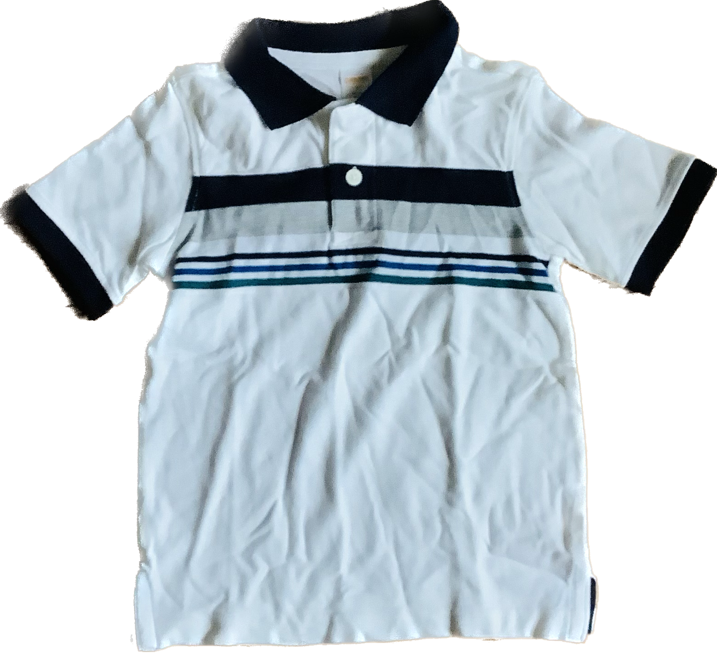 4 - Gymboree blue and white shirt