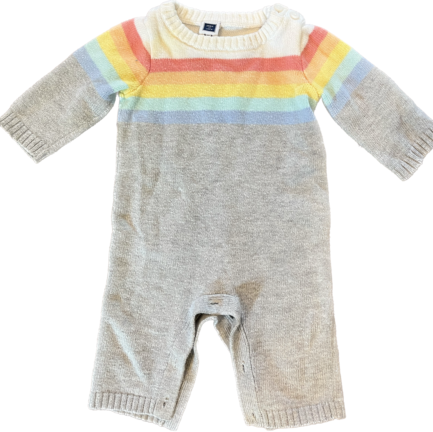 0-3mon- Janie and Jack sweater onesie