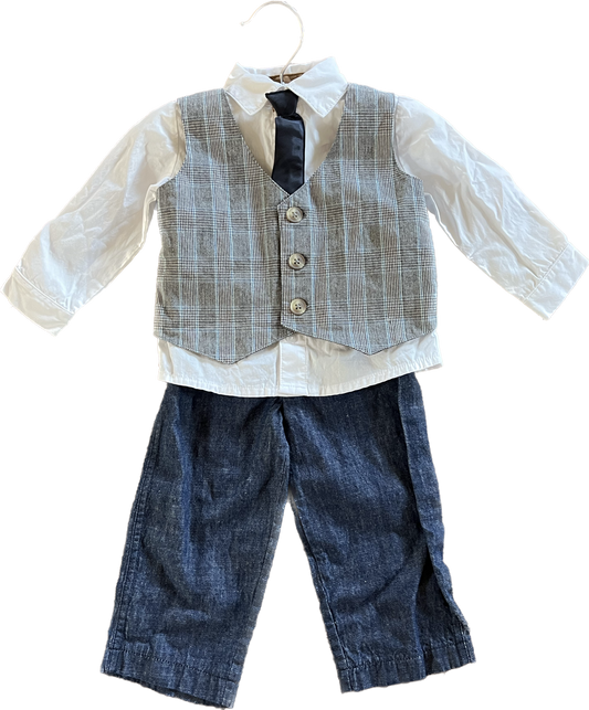 12mon- Koala baby tie, vest and pants