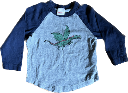 3 - Hanna Andersson dragon baseball tee