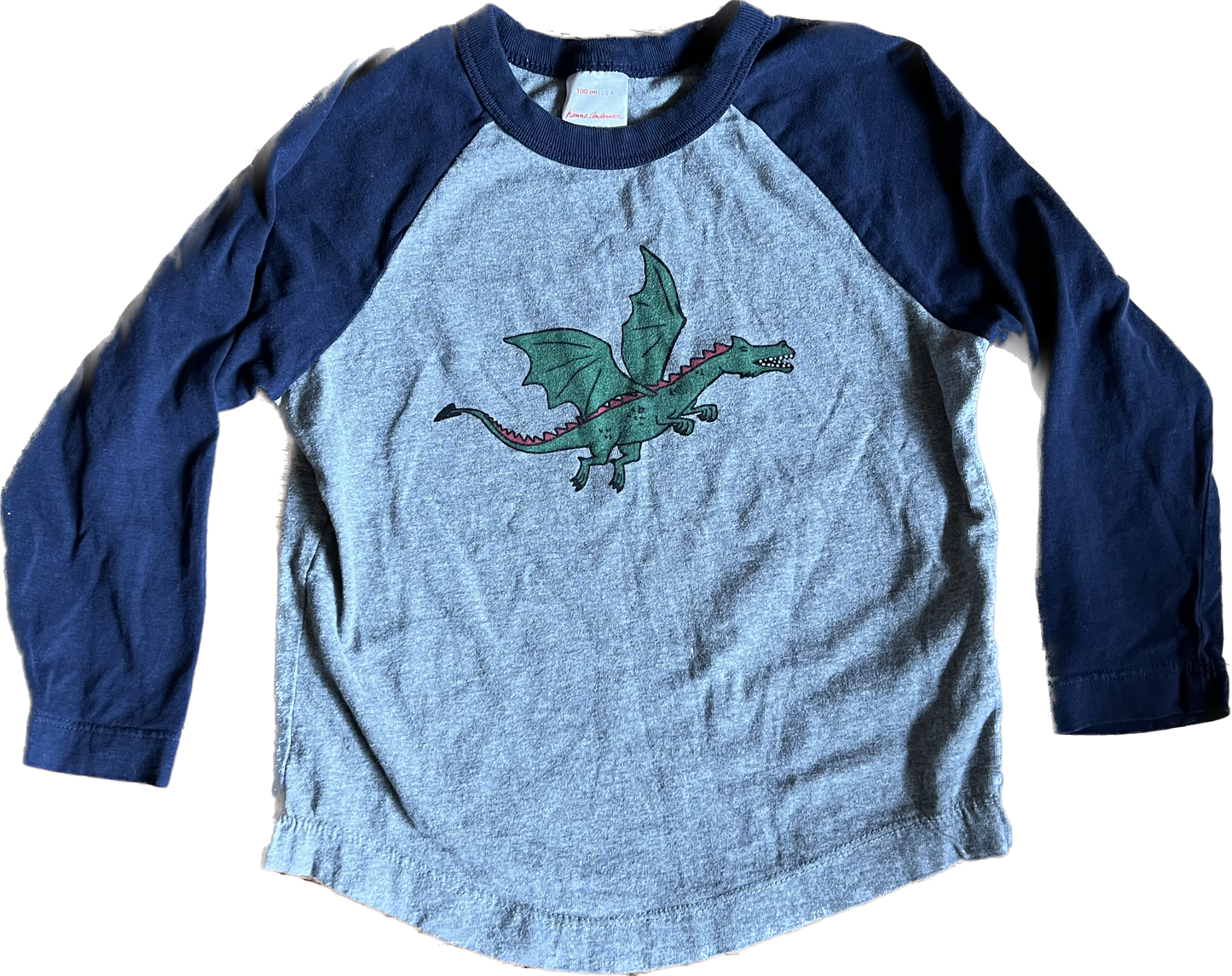 4 - Hanna Andersson dragon baseball tee