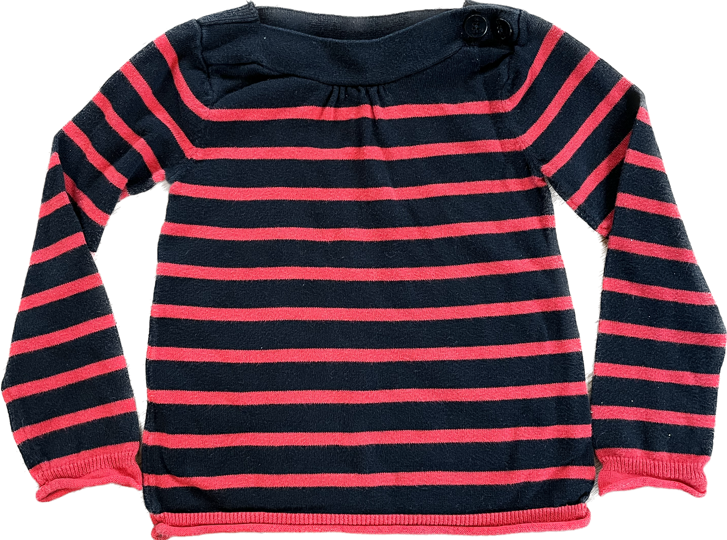 2- Baby Gap red and black sweater, Almost perfect